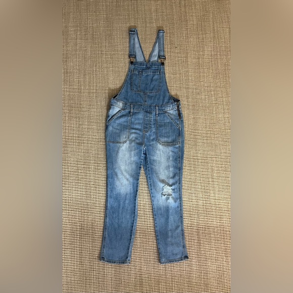GAP Light Blue Denim Overalls - Picture 2 of 9